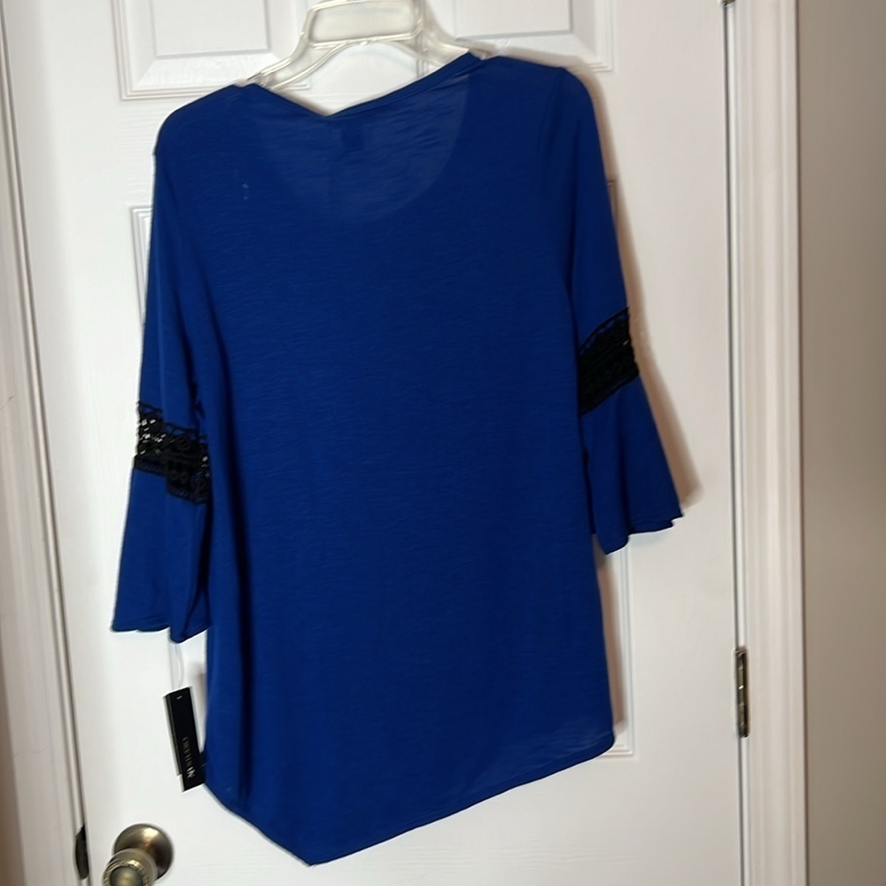 NWT AB STUDIO TUNIC & NECKLACE  - Size large - Picture 5 of 7